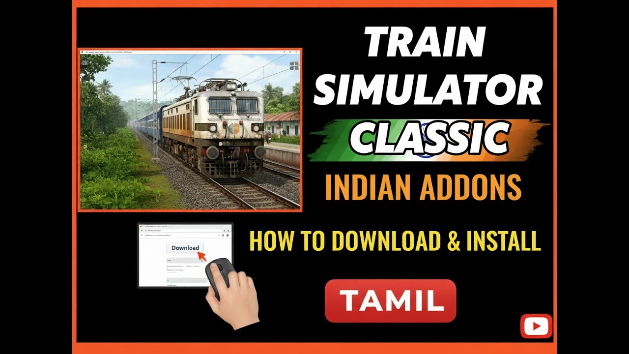 Indian Addons & Routes Download செய்வது எப்படி? | Train Simulator Classic Tamil Tutorial 🛠️
