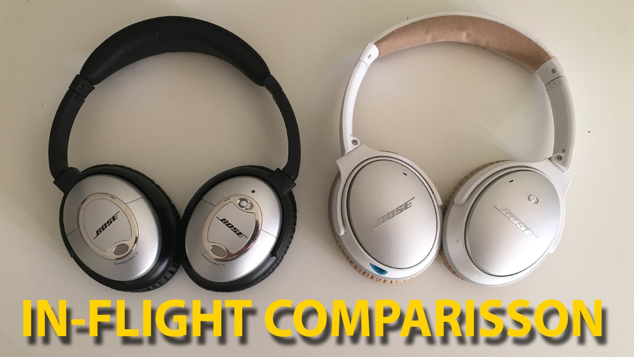 Bose QC25 and QC15 In-Flight Comparisson