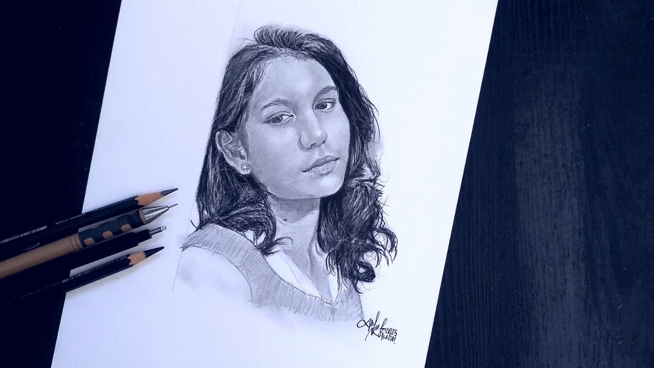 How to draw a girl face with Zoe Abbas Jackson || Pencil Sketch for beginners