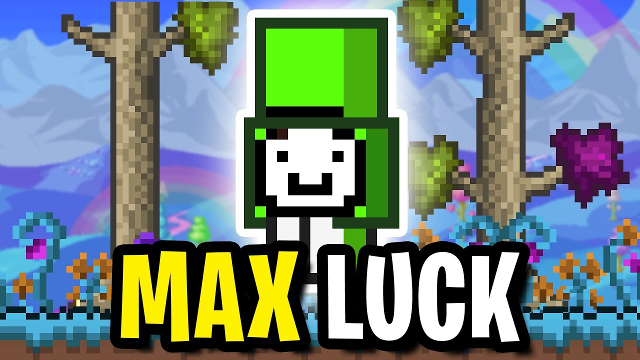 Terraria but I have MAX LUCK in HARDMODE...
