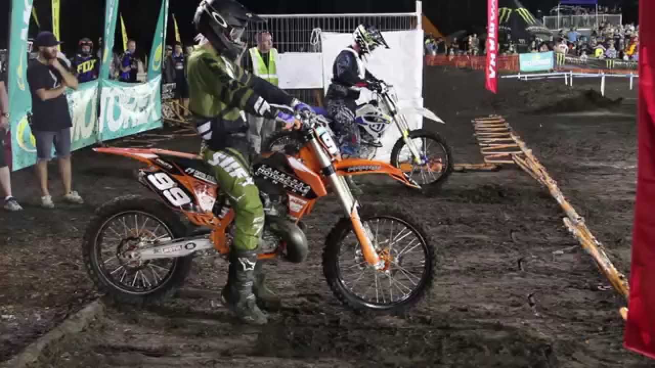 Race 7 Dash for Cash John Prutti Vs Nathan Crawford QLD Supercross Jimboomba 2014
