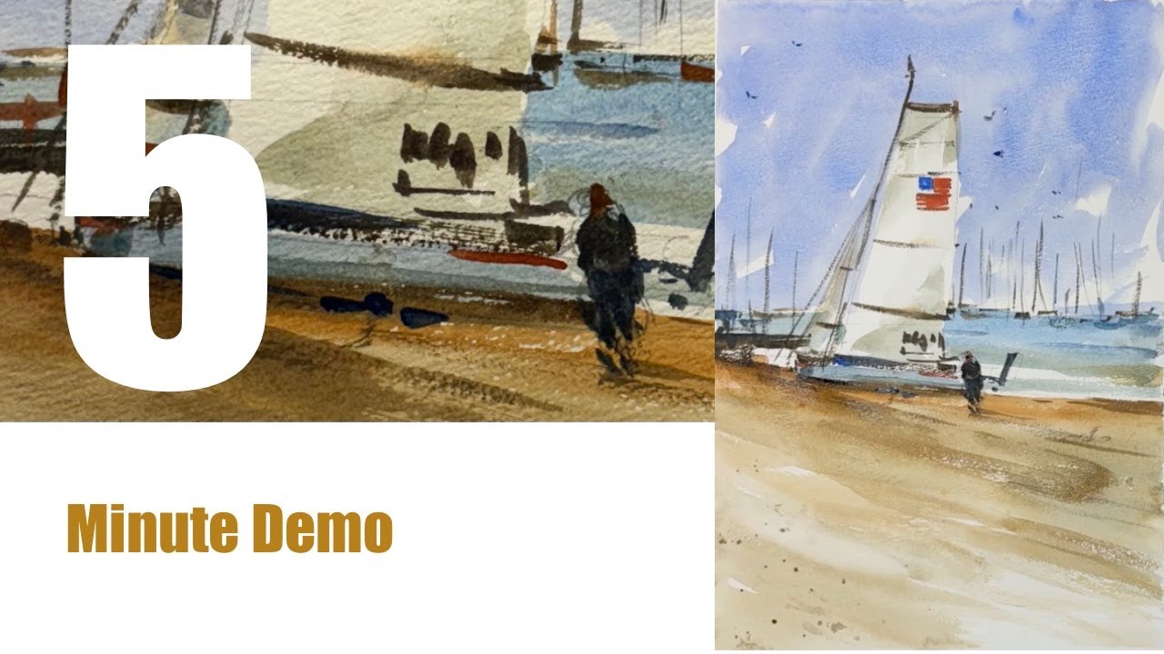 5 Minute Demo - Painting a sail boat