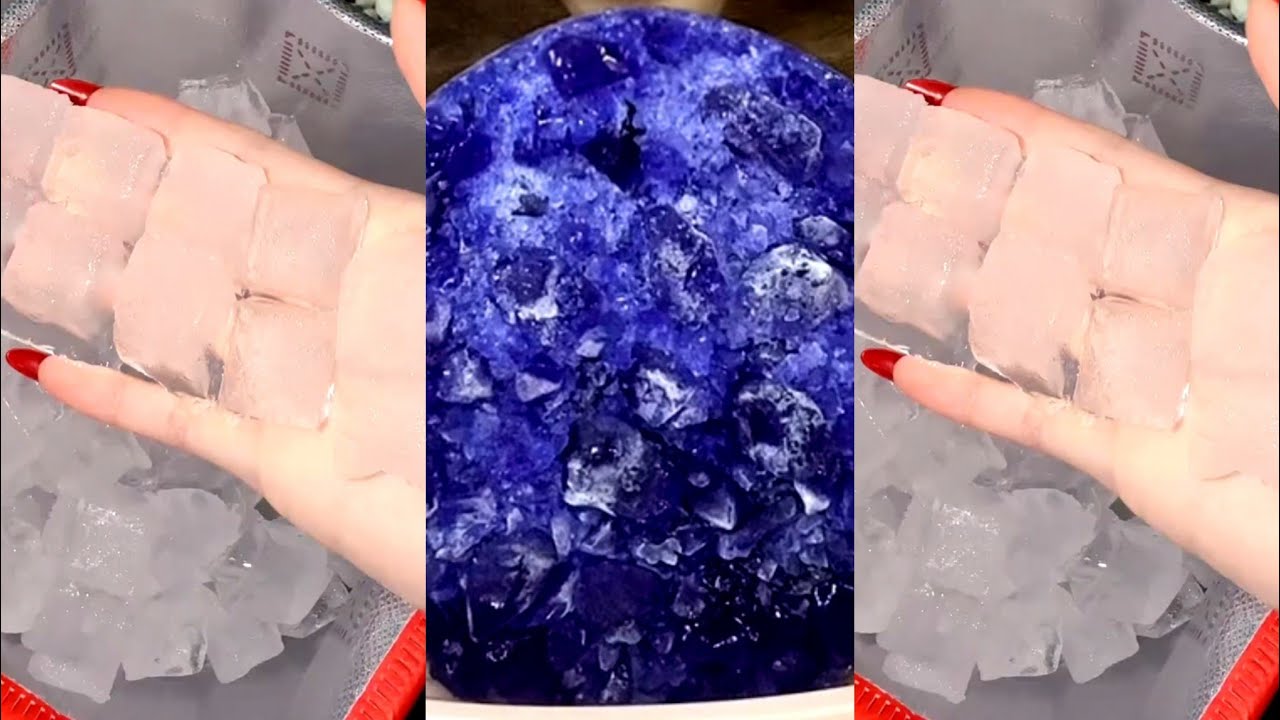 ASMR HARD ICE EATING MUKBANG / CLEAR ICE / THIN ICE 