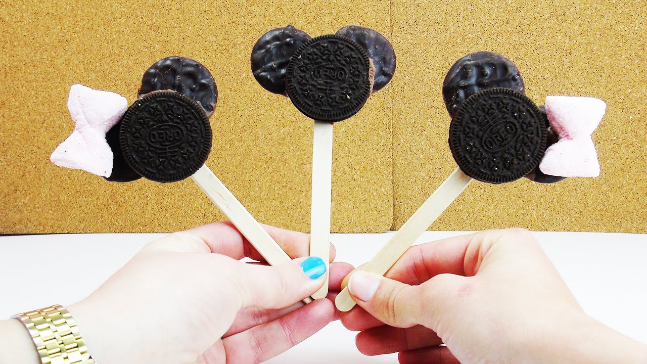 Cake Pop Alternative Mickey und Minney Mäuse am Stiel - Tolle Idee für den Kindergeburtstag
