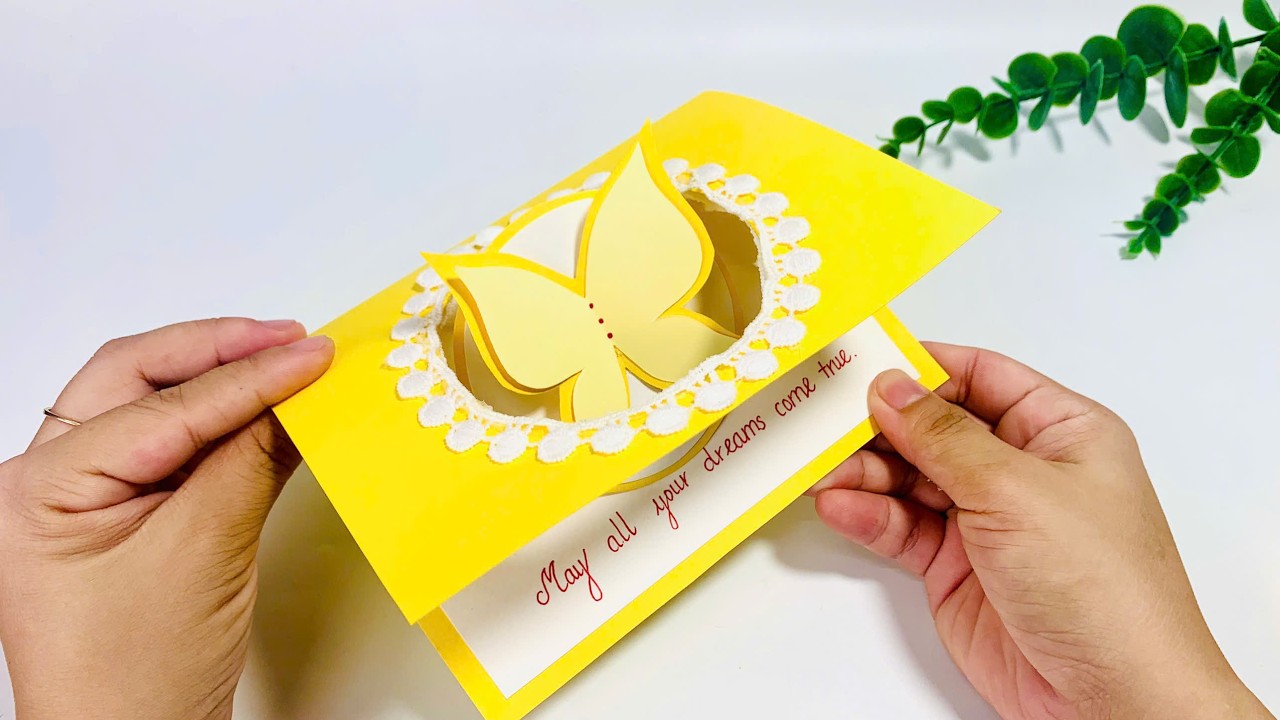 Butterfly pop up card tutorial | Birthday pop up card | DIY greeting card | DG Handmade