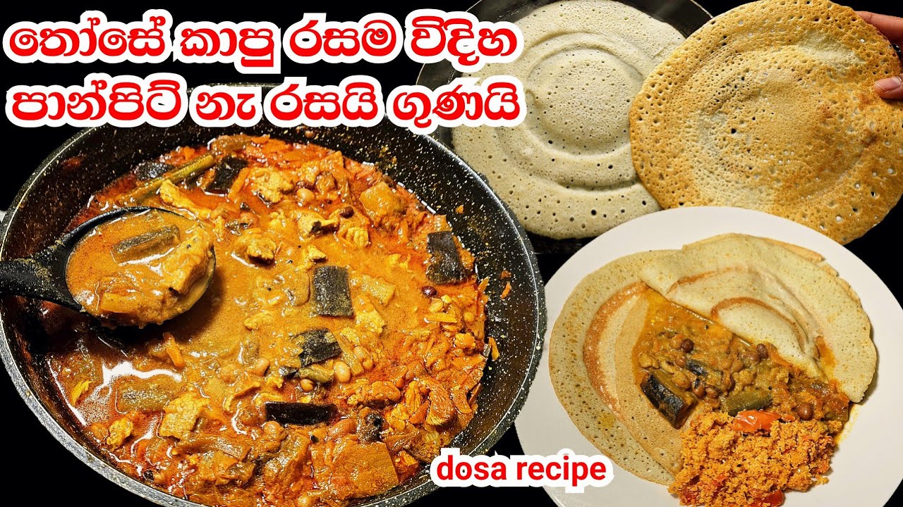 තෝසේ උදේට රෑට බෙලෙන්ඩර් කරපු ගමන් හදන්න පාන්පිට් නැ | healthy dosa recipe | those
