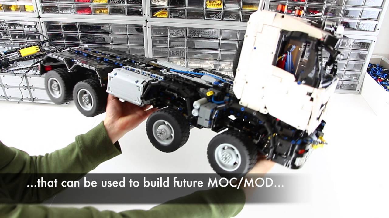 Behind the MOC Lego Technic Dump Truck 8x8