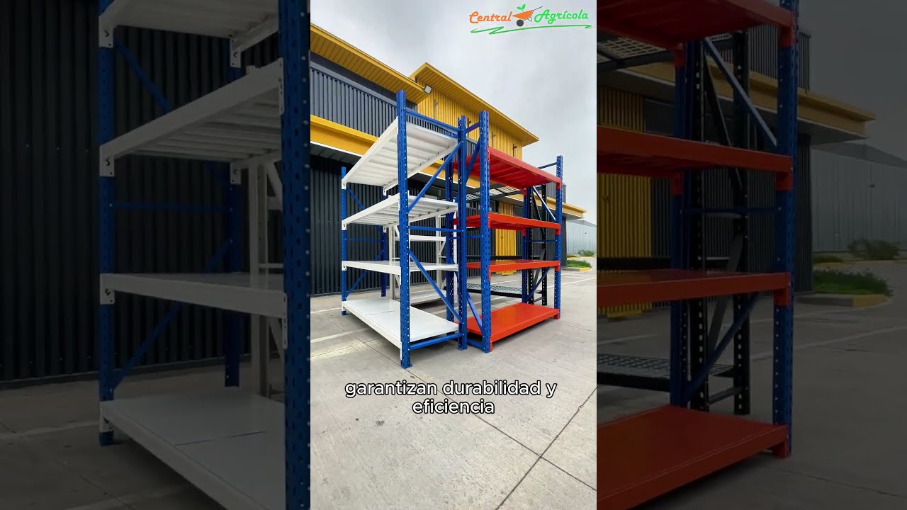 ESTANTER&Iacute;A RACK PROFESIONAL MET&Aacute;LICA 4 NIVELES #estanteria #rack #bodega #almacenamiento #ecommerce