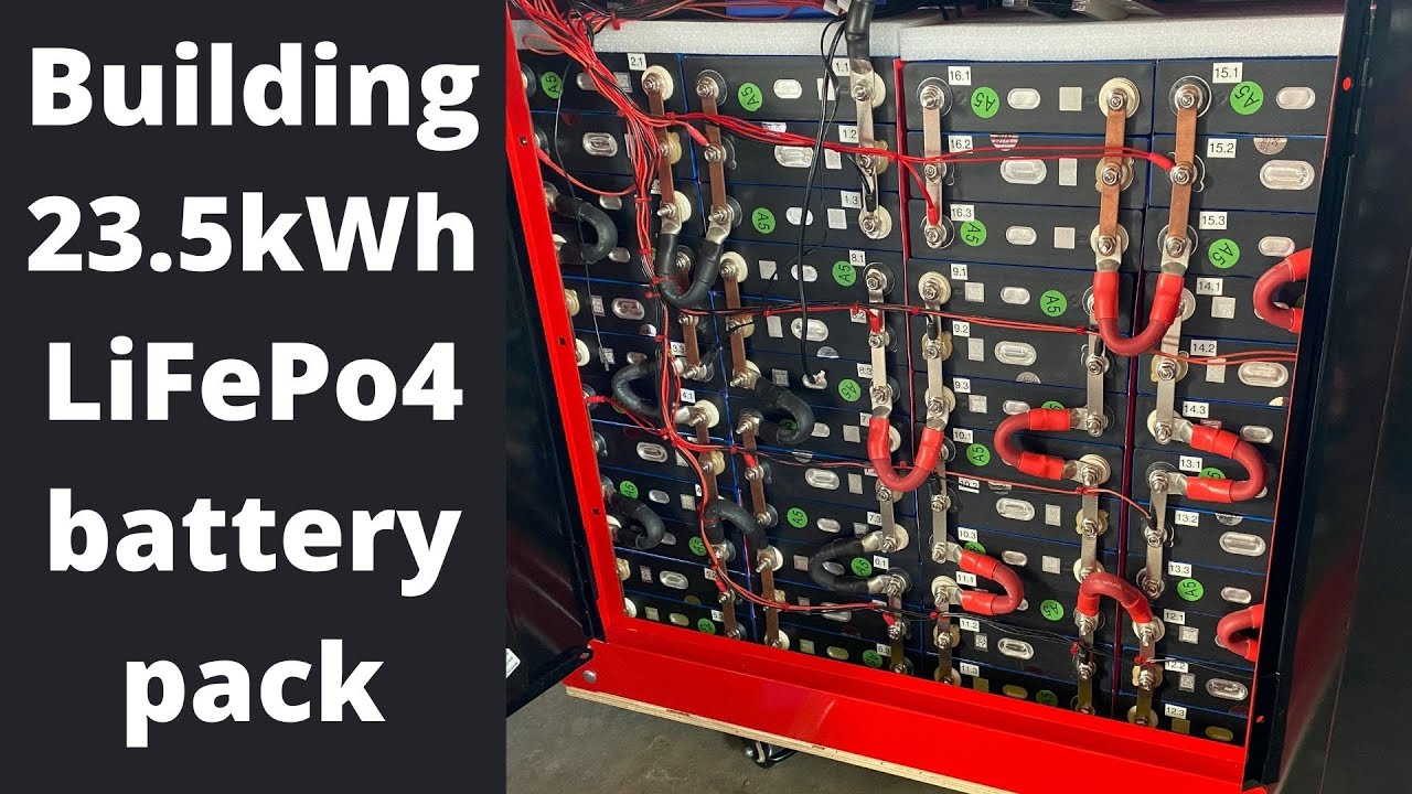 Building 23.5kWh battery bank with LiFePo4 batteries. DIY.
