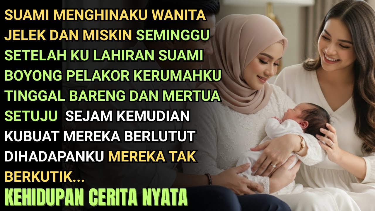 SUAMI BOYONG PELAKOR KERUMAHKU SEMINGGU SETELAH AKU LAHIRAN - SEJAM KEMUDIAN KUBUAT MEREKA BERLUTUT