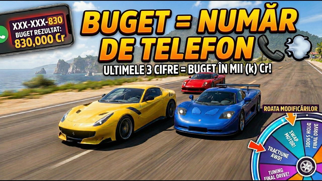NUMĂRUL DE TELEFON ne-a ales bugetul în FORZA! 📞💨