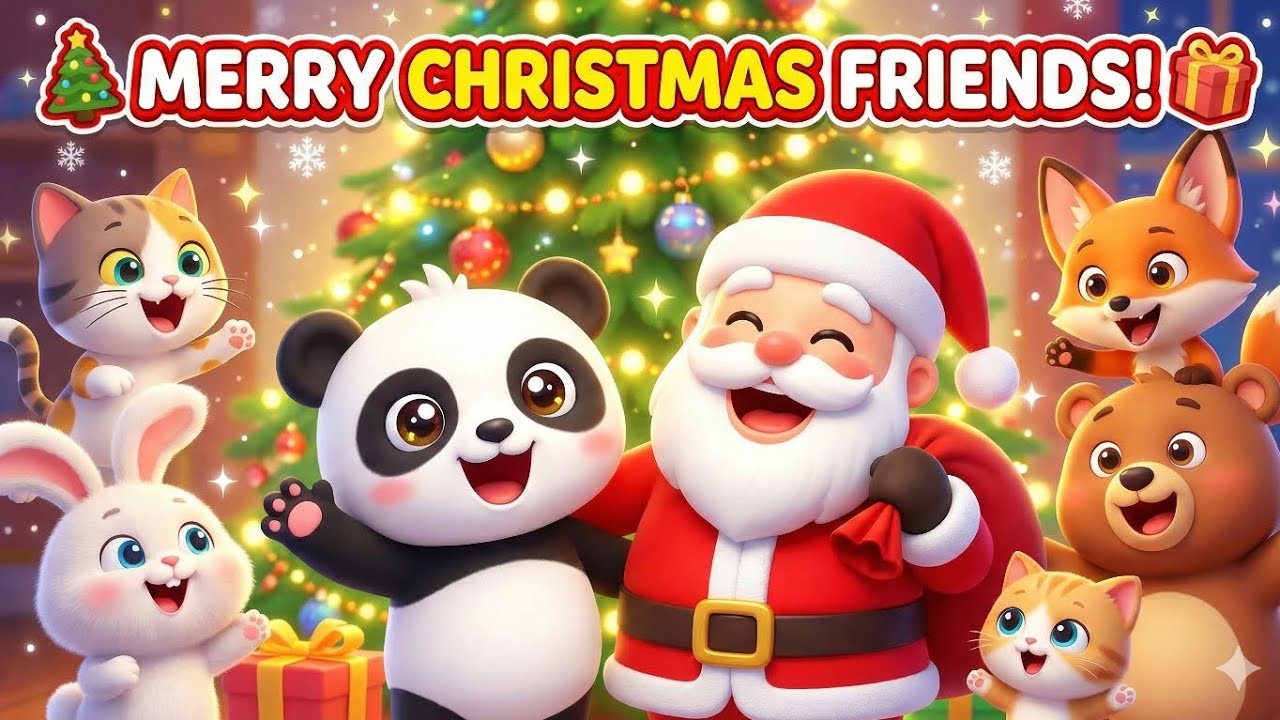 🎄 Merry Christmas Song 🎅 | Panda & Friends Christmas Cooking & Fun | Kids Christmas Song.