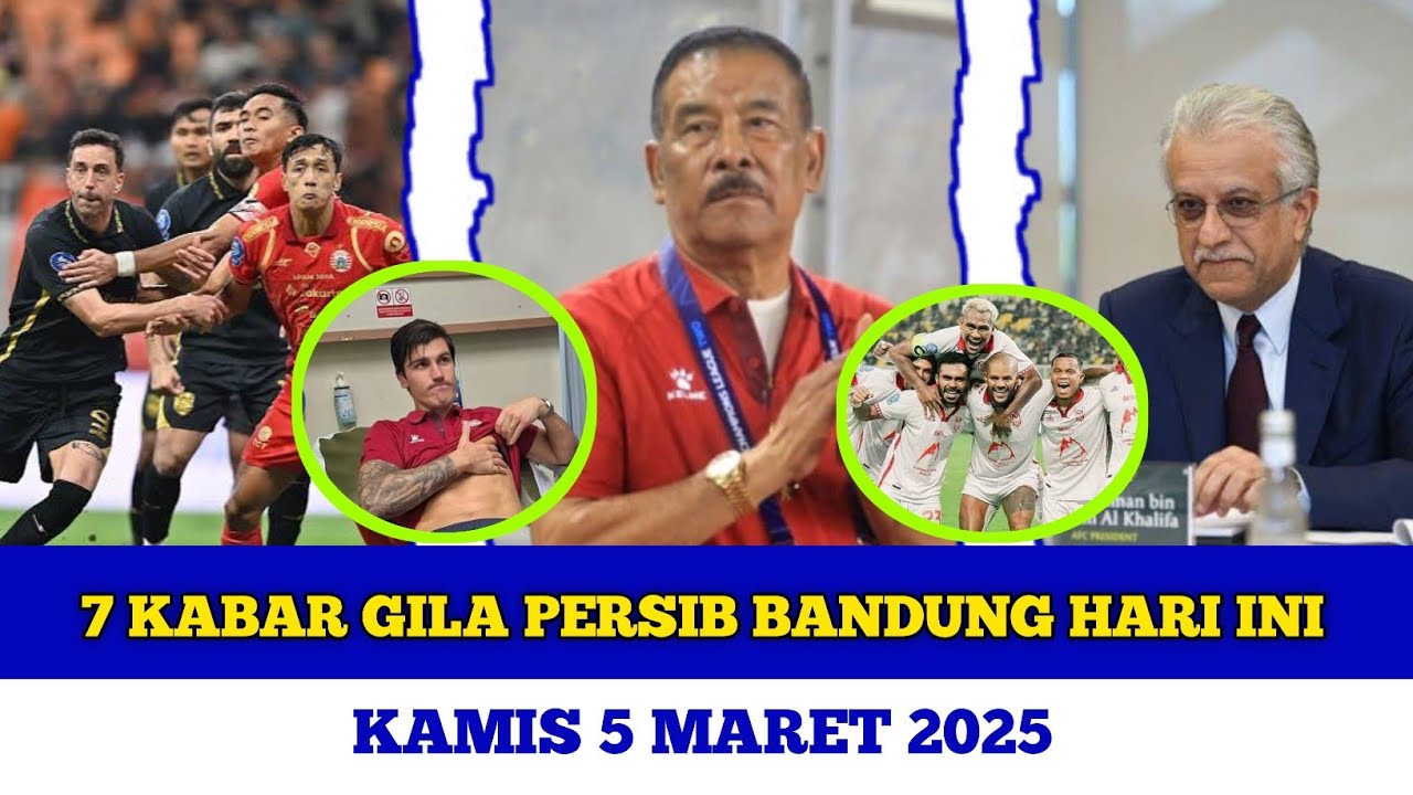 7 KABAR BAHAGIA TERLENGKAP PERSIB HARI INI 💸 HASIL SIDANG AFC 💸 BONEK DI HUKUM KOMDIS ❕ PERSIB HARI 