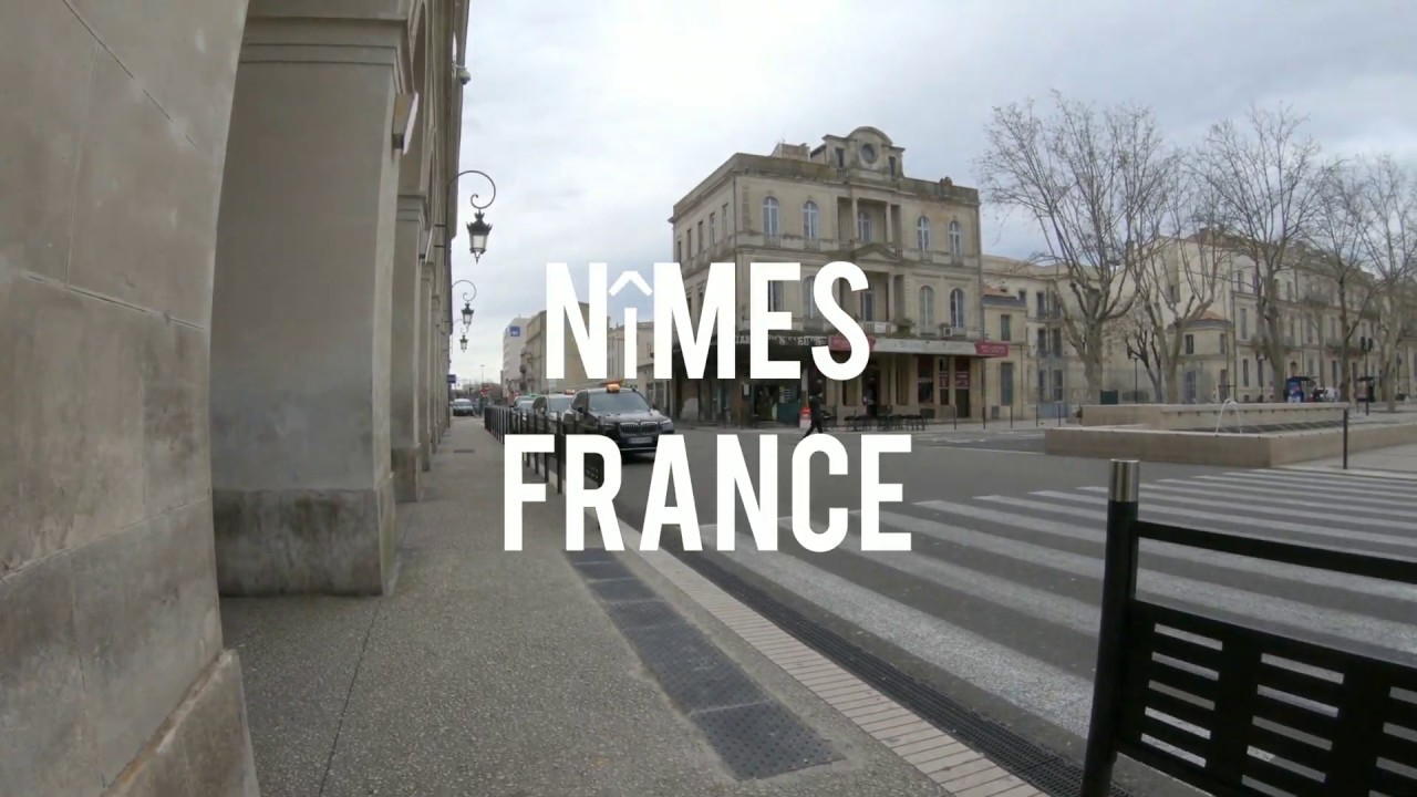 [4k]  Nîmes France, Walking the old city of Rome