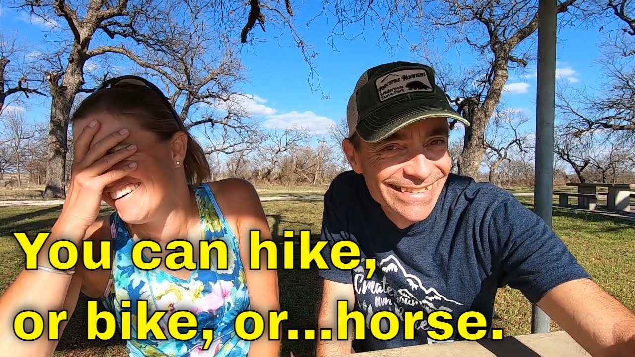 Hiking at San Angelo State Park in Texas