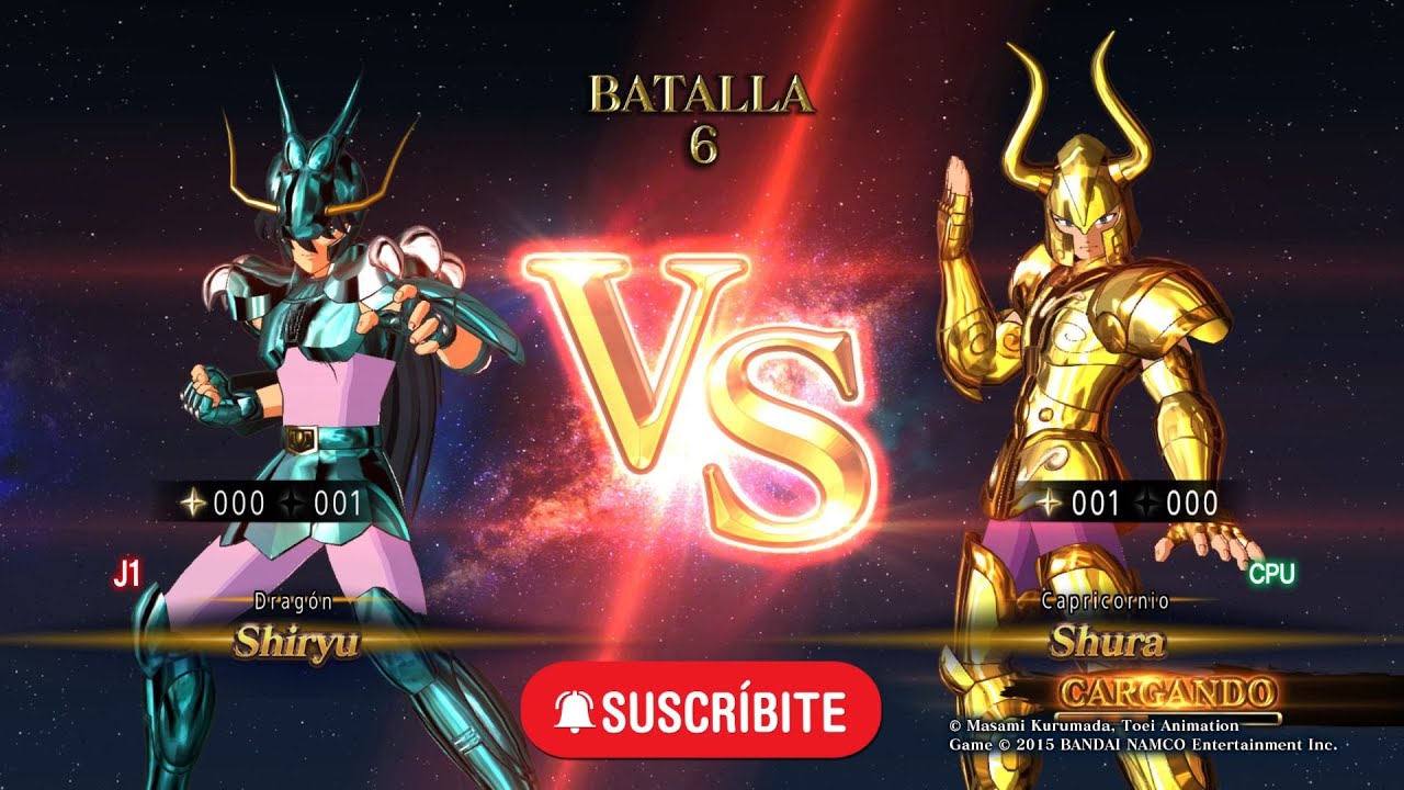 Los Caballeros del Zodiaco Alma De Soldados Shiryu Vs Shura