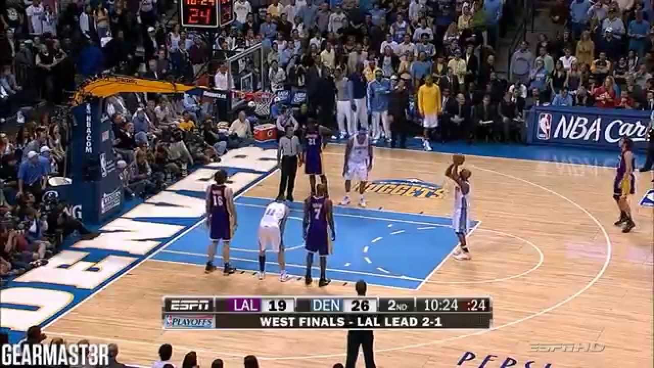 Chauncey Billups, Kenyon Martin, and Nene Full Highlights vs Lakers (2009 WCF GM4) (2009.05.18)