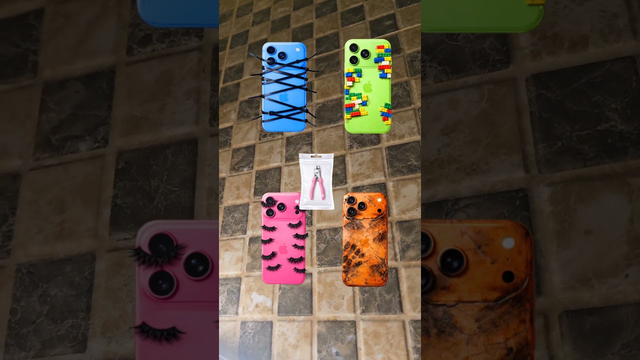 pink 💖🆚️ Orange 🍊 iPhone 😭...#shorts