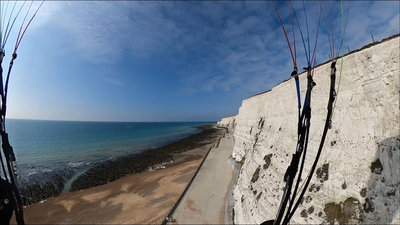 Making the Saltdean Gap....Just - Paragliding Newhaven to Brighton March 23rd 2021