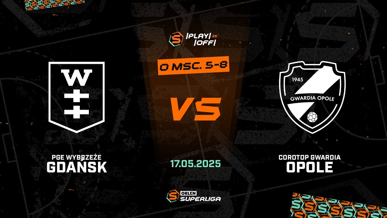 O miejsca 5-8: PGE Wybrzeże Gdańsk - Corotop Gwardia Opole [SKRÓT]