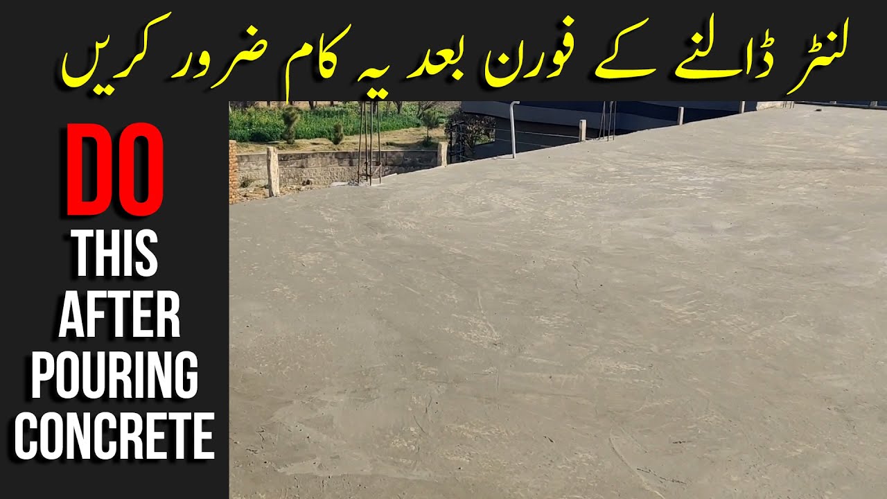 Do this after Pouring Concrete at lanter Day Extra Tip