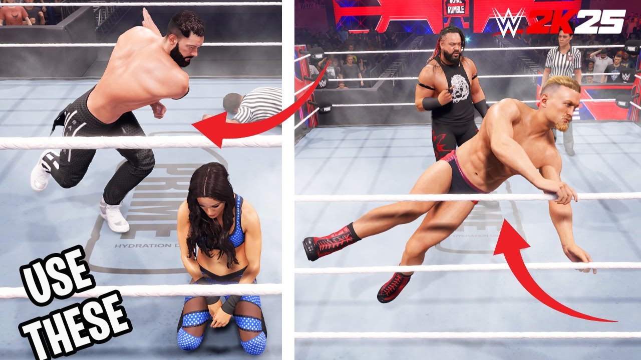 30 приемов, которые стоит использовать в качестве завершающего удара в WWE 2K25
