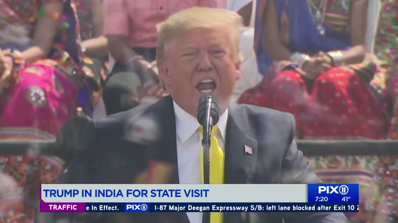 Trump in India for state visit