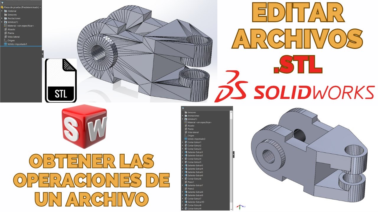 Como editar Archivos STL con SolidWorks| INNOVATECH | #impresion3d #solidworks