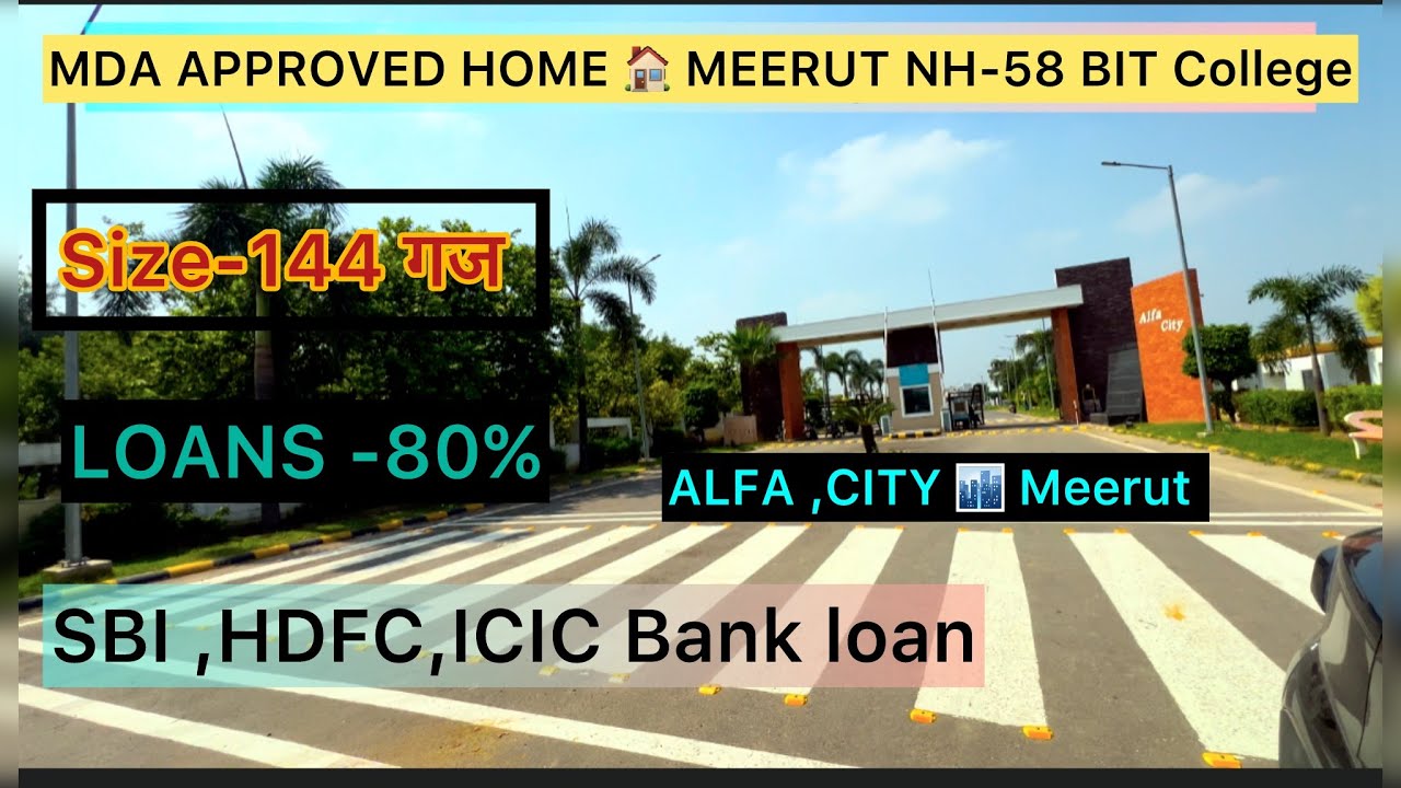 MDA Approved,House ,Alfa City Meerut NH-58 Near ￼BIT College ￼House Size-144 गज #propertystar #Sale 