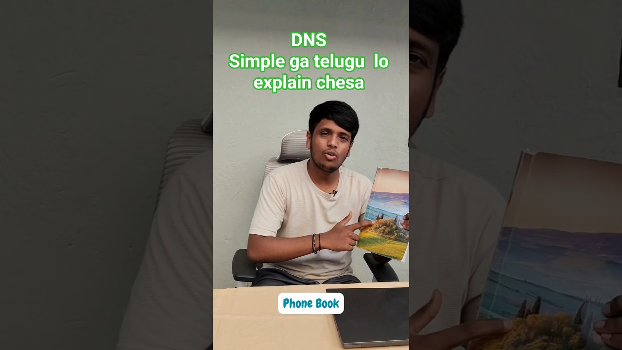 DNS, simple ga telugu lo explain chesa..must watch. #job #internship #dns #networking #shorts