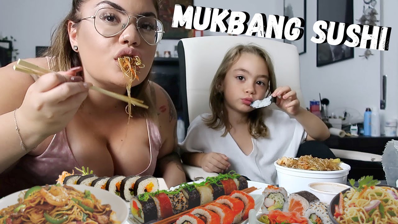 MUKBANG SUSHI MAMMA E FIGLIA ! / chiara paradisi