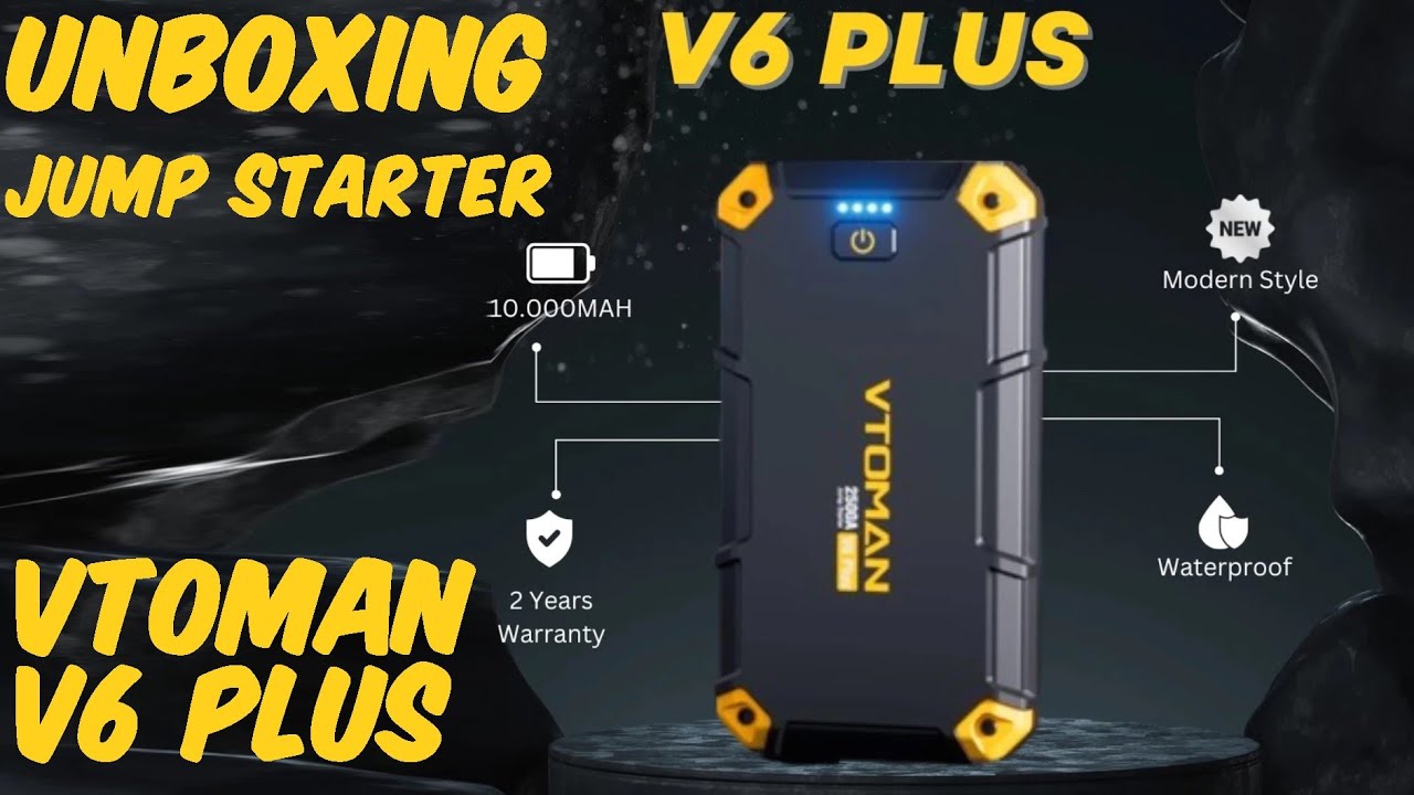 VTOMAN V6 PLUS 10000 mAh || jump starter