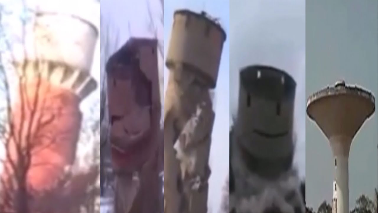 Water Tower Demolition Compilation Tower Falls #2021 Water Tower Demolition 2021.