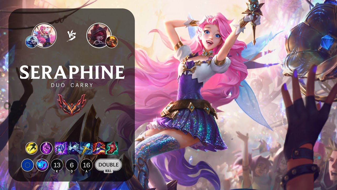 Seraphine Bot vs Xayah - EUW Grandmaster Patch 12.22