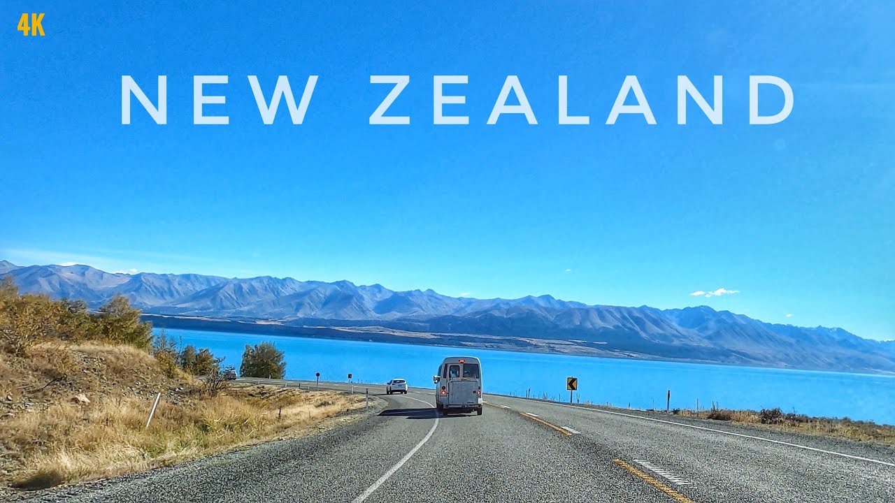 New Zeland South Island Driving Tour 2024 4K | Ashburton - Lake Tekapo - Lindis Pass - Queenstown