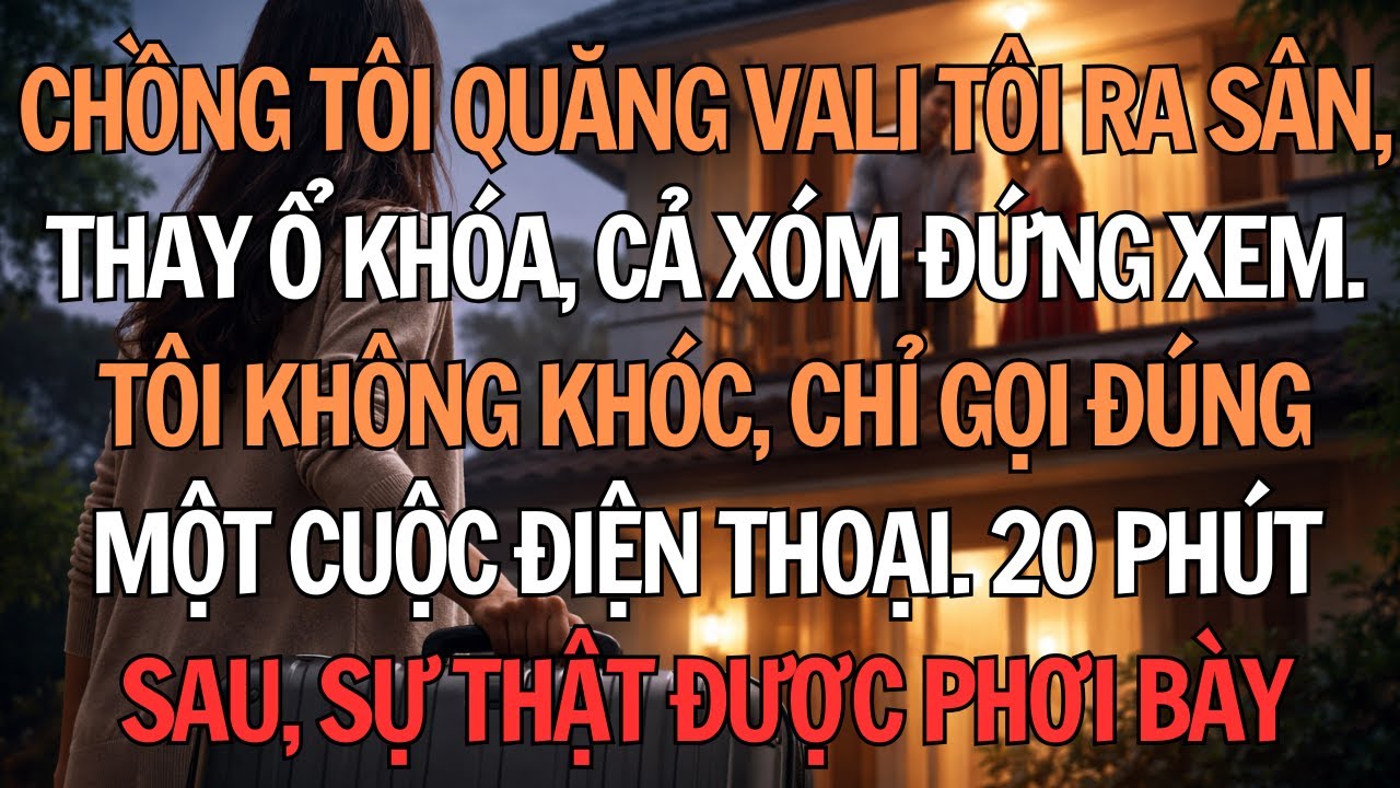 Tâm Sự Gia Đình: Chồng Quăng Vali Tôi Ra Sân, Thay Ổ Khóa | 20 Phút Sau, Mọi Thứ Đảo Ngược.