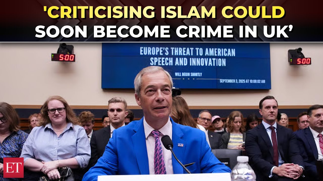 &lsquo;Starmer govt planning Islamophobia law&rsquo;: Nigel Farage drops bombshell at US free&nbsp;speech&nbsp;hearing