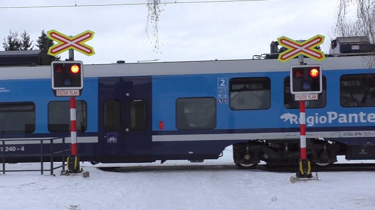 Železniční přejezd Žďár nad Orlicí #2 2.1. 2026 Czech railroad crossing