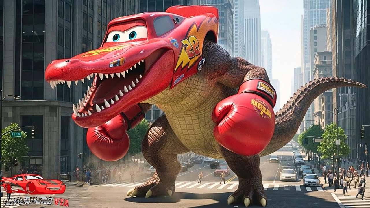 Supercharged Crocodile McQueen Strikes — Police Convoy Under Attack | McQueen Transformation