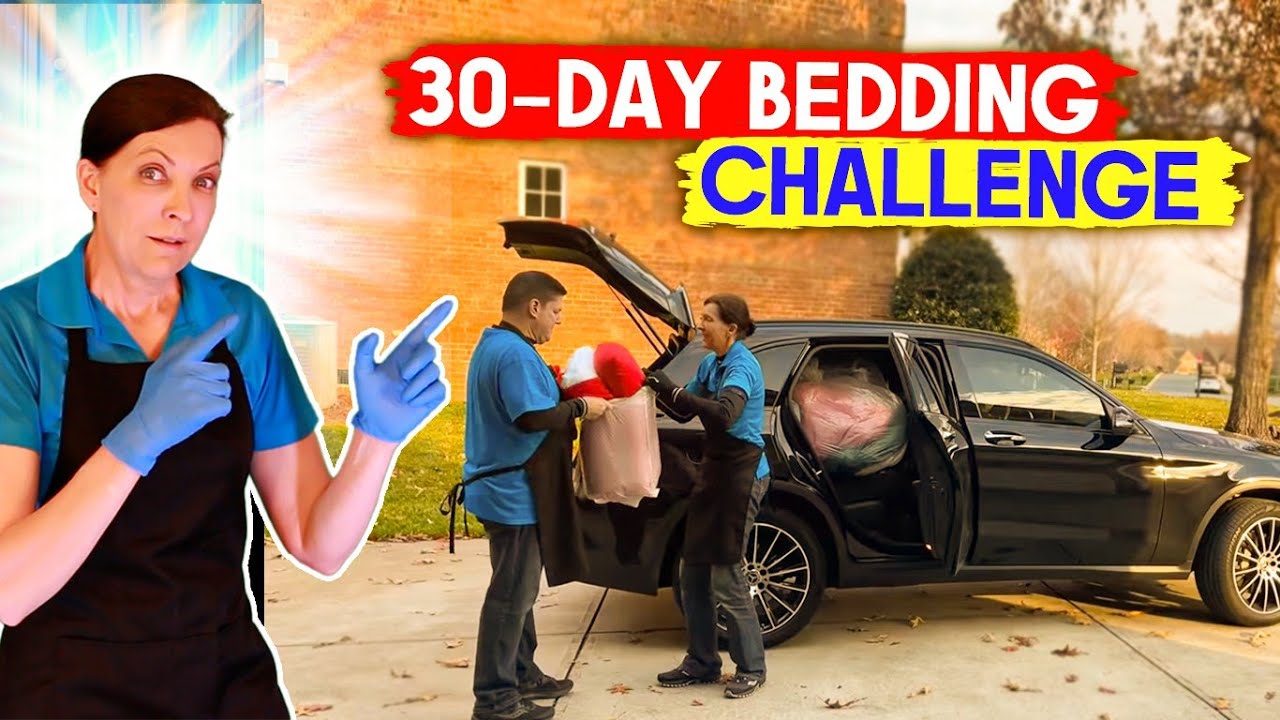 30-Day Bedding Challenge - Decluttering My Entire Home Organizing as I Go