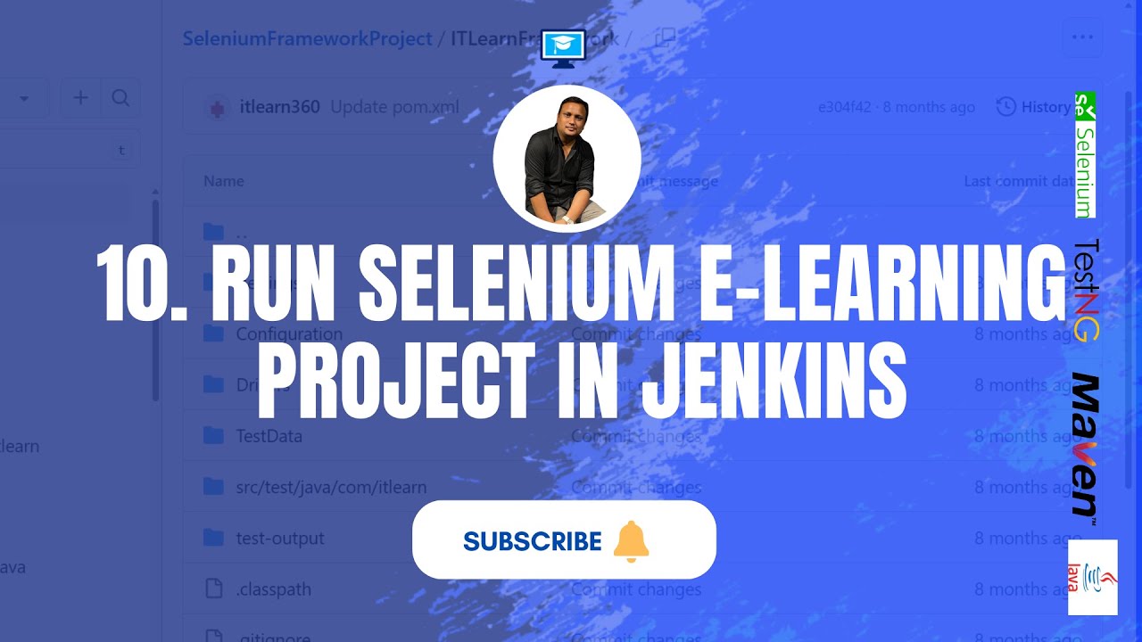 Automate Project in Jenkins | Selenium Realtime Project Framework