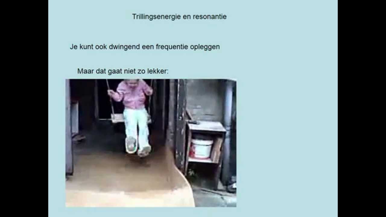 Trillingsenergie en resonantie (vwo)