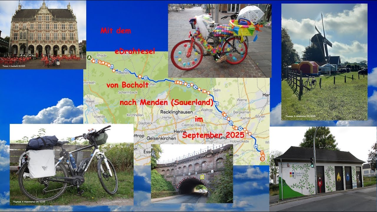 Mit dem eDrahtesel von Bocholt nach Menden (Sauerland)