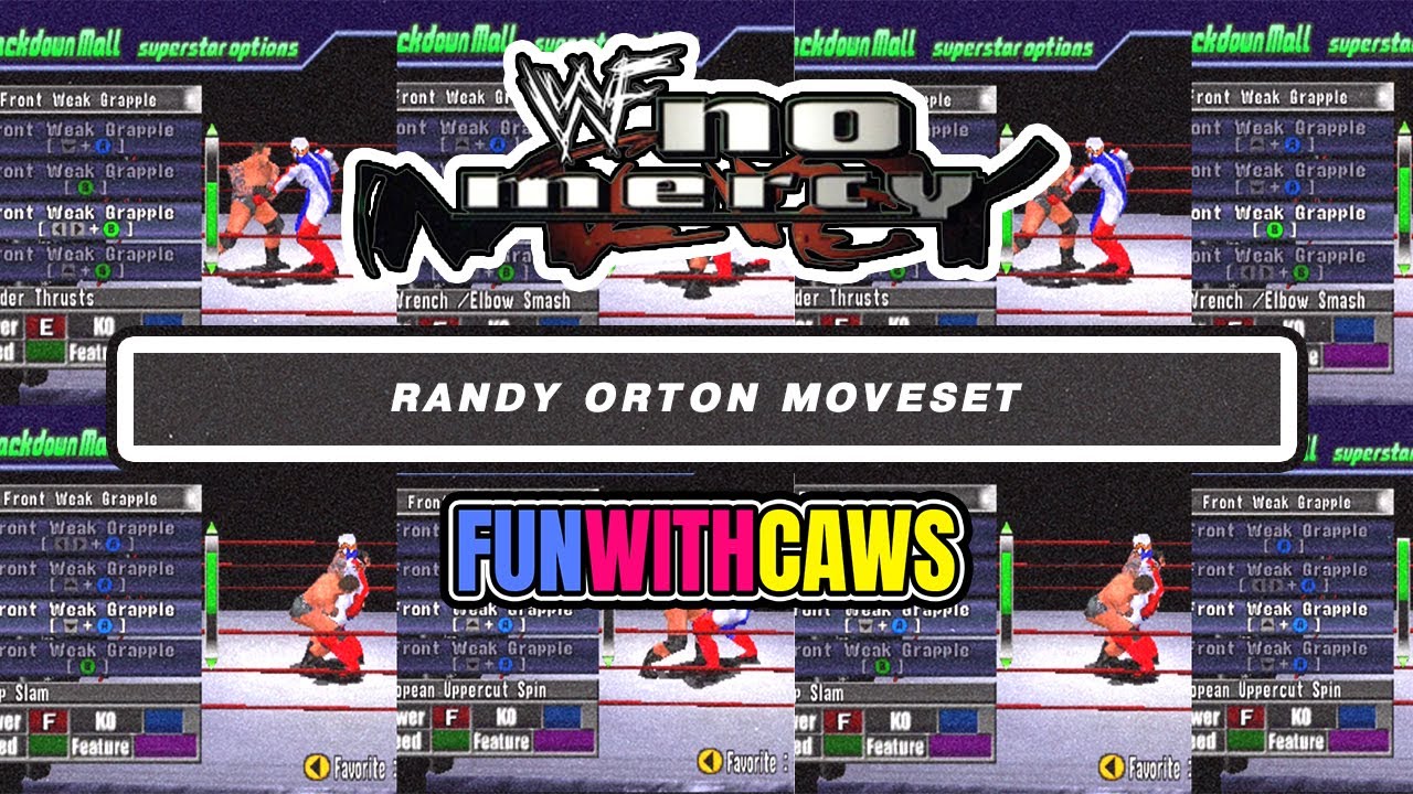 Randy Orton moveset in WWF No Mercy!