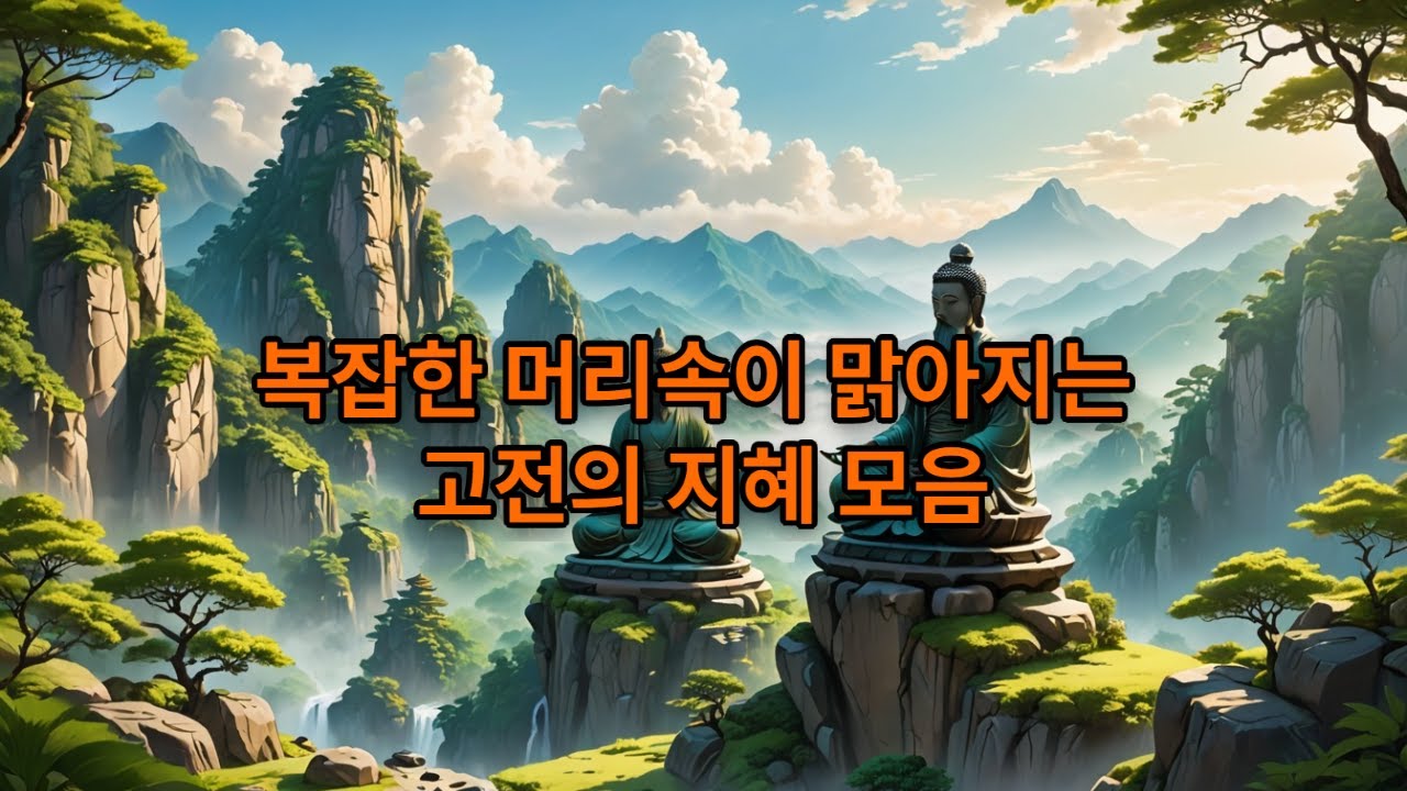 복잡한 머릿속이 맑아지는 고전의 지혜모음