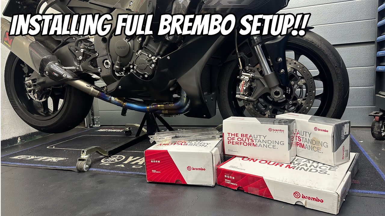 INSTALLING A FULL BREMBO SETUP ON MY YAMAHA R1🤯