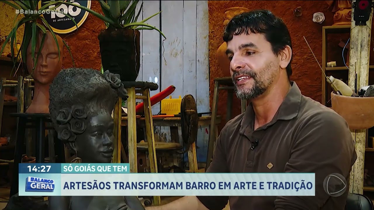 Só Goiás que tem: artesão transformam barro em arte e tradição