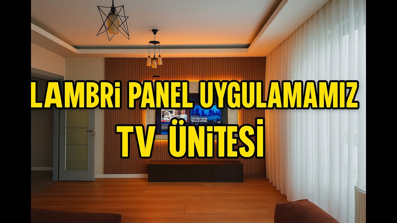 Evde Duvar Paneli ve TV Ünitesi Nasıl Yapılır? Adım Adım Anlatım #Duvar Paneli #KendinYap#diy #home