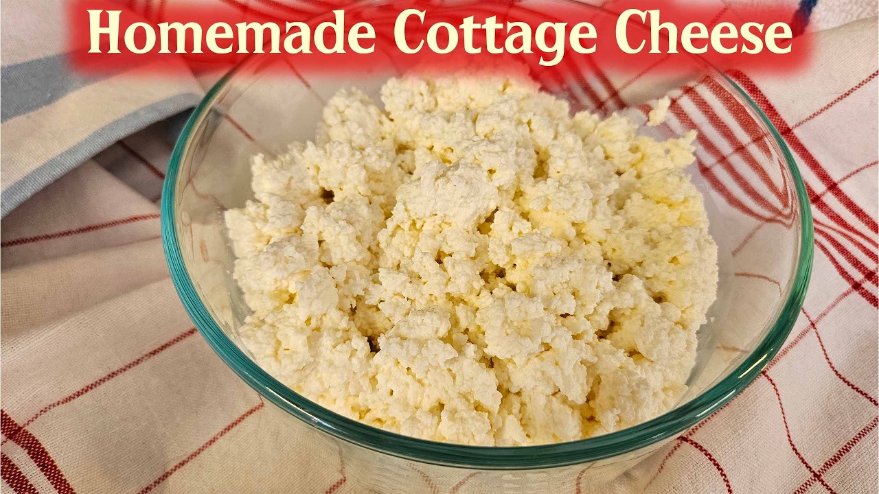 How To Make Lactose Free Cottage Cheese (Or Regular Cottage Cheese) - 4 Ingredients | Easy Recipe