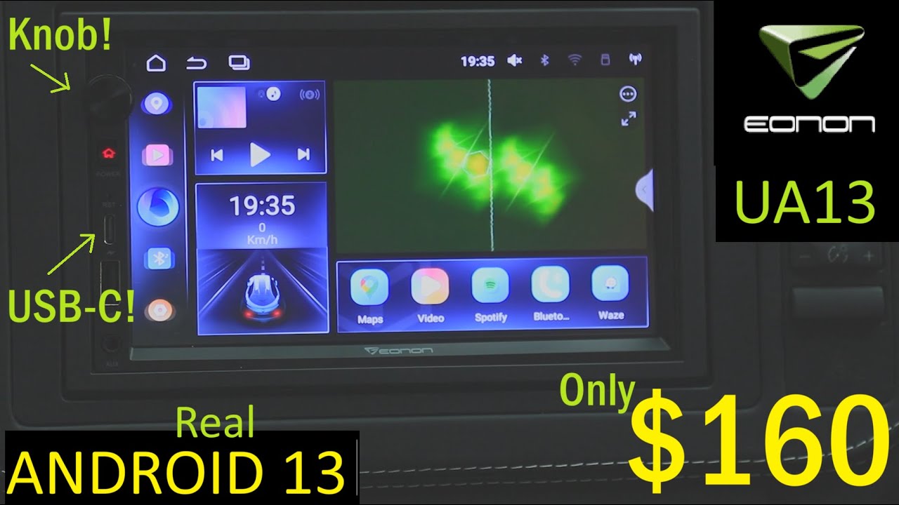 Excellent 2024 Eonon UA13 Best Budget Car Android 13 Head Unit with Volume Knob